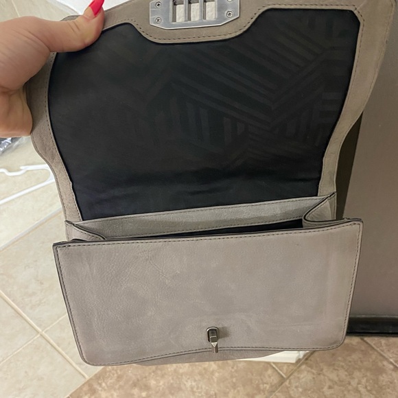Rebecca minkoff grey crossbody with chain strap - Picture 7 of 7